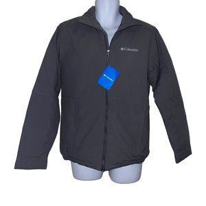 NWT Columbia Northern Bound Jacket Mens S Gray Fleece Lined Zipper Pockets